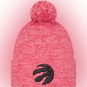 TORONTO RAPTORS MARLED KNIT CUFFED POM TOQUE